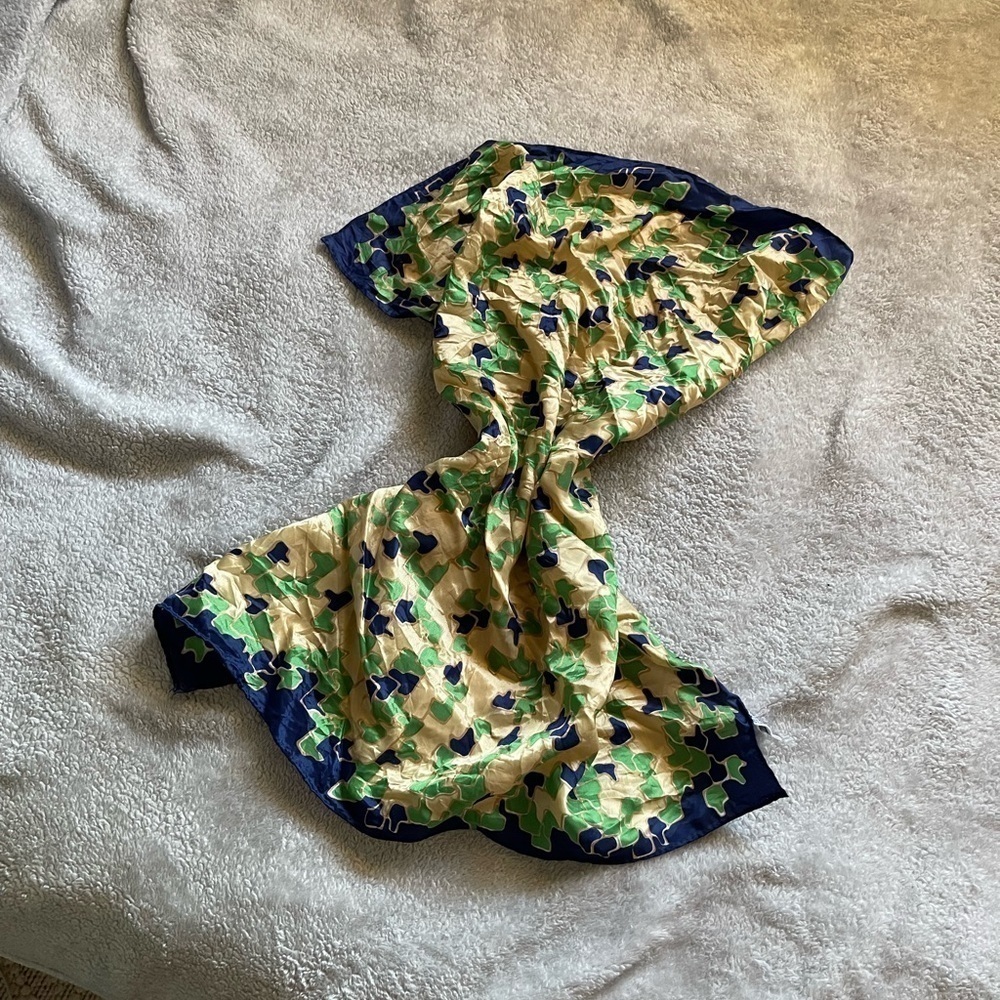 Vintage 60s Mod Acetate Geometric Scarf